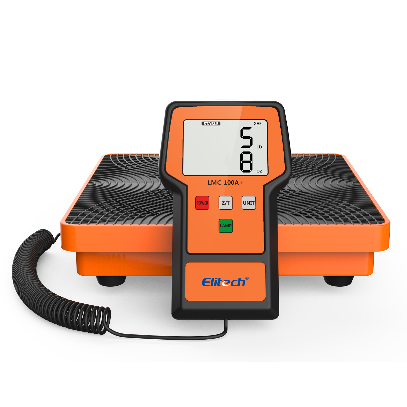 精創(chuàng)LMC-100A+冷媒秤 220磅帶外殼，HVAC 電子數(shù)字氟利昂回收秤